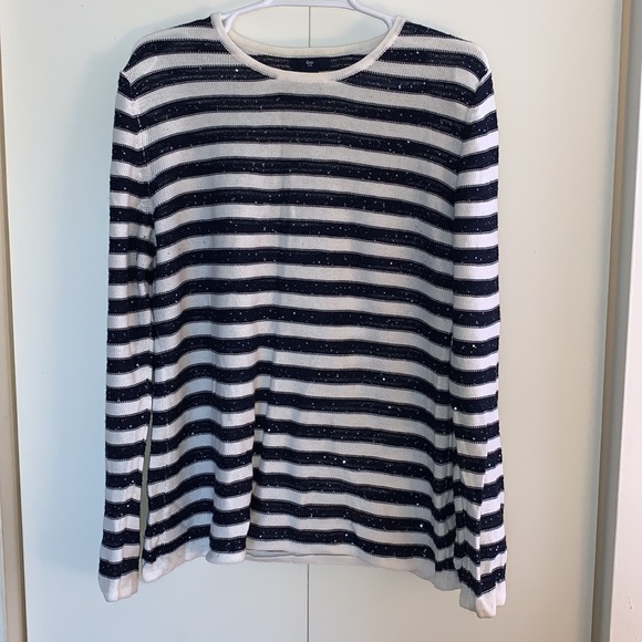 Gap Blue and White Striped Sweater - Picture 5 of 5